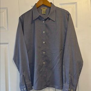 Women's Blue Long Sleeve Shirt